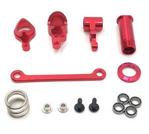 Wltoys 144001 RC Car spare parts steering clutch kit Metal Red - Click Image to Close
