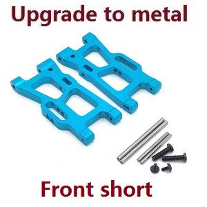 Wltoys 124019 RC Car spare parts front short swing arm Metal Blue