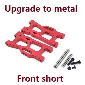 Wltoys 124019 RC Car spare parts front short swing arm Metal Red