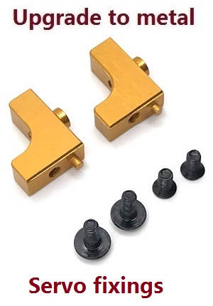 Wltoys 124019 RC Car spare parts fixed set for the SERVO Metal Gold