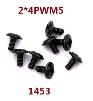 Wltoys 124019 RC Car spare parts screws 2*4PWM5 1453