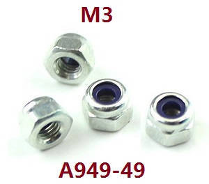 Wltoys 124018 RC Car spare parts M3 nuts A949-49