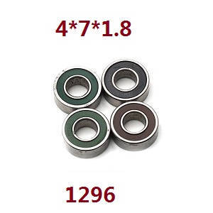 Wltoys 124019 RC Car spare parts bearing 4*7*1.8 1296
