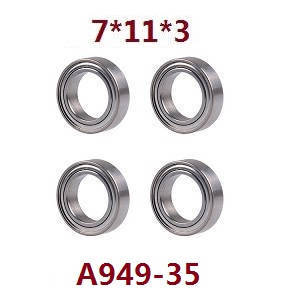 Wltoys 124019 RC Car spare parts bearing 7*11*3 A949-35