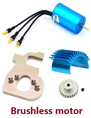 Wltoys 124018 RC Car spare parts upgrade to brushless motor kit E (Motor + Gear + Fixed board + Heat sink)