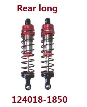 Wltoys 124018 RC Car spare parts rear shock absorber 1850 Red - Click Image to Close