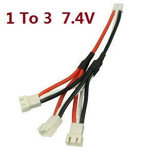 Wltoys 144001 RC Car spare parts 1 to 3 charger wire 7.4V