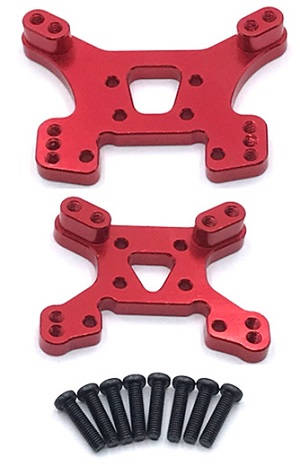 Wltoys 144001 RC Car spare parts shock absorber plate Red - Click Image to Close