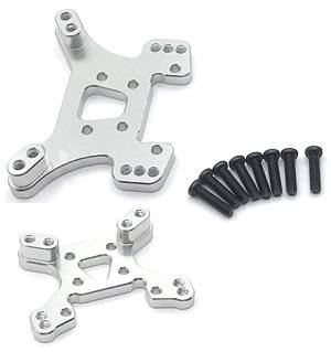 Wltoys 144001 RC Car spare parts shock absorber plate Silver - Click Image to Close