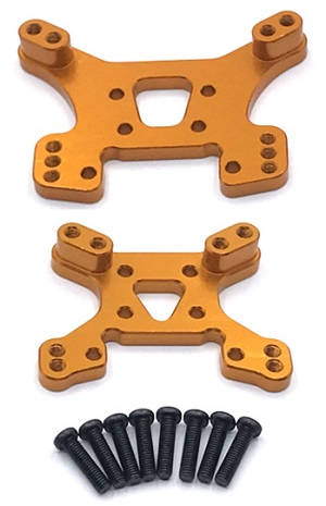 Wltoys 124019 RC Car spare parts shock absorber plate Gold - Click Image to Close