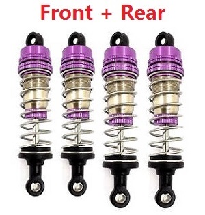 Wltoys 124019 RC Car spare parts shock absorber Purple 4pcs - Click Image to Close