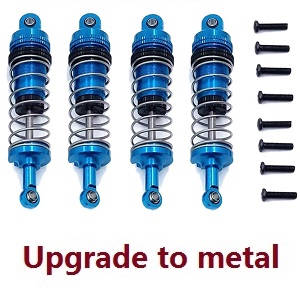 Wltoys 124019 RC Car spare parts shock absorber set Metal Blue - Click Image to Close