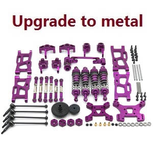 Wltoys 124019 RC Car spare parts 13-IN-1 upgrade to metal kit Purple