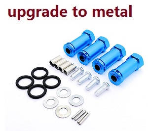 Wltoys 12423 12428 RC Car spare parts 30mm extension 12mm hexagonal hub drive adapter combination coupler (Metal)