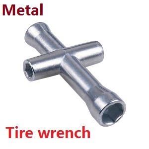 Wltoys 12428 12427 12428-A 12427-A 12428-B 12427-B 12428-C 12427-C RC Car spare parts tire wrench (metal) - Click Image to Close