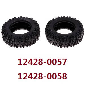 Wltoys 12428 12427 12428-A 12427-A 12428-B 12427-B 12428-C 12427-C RC Car spare parts tire skin (0057 0058) - Click Image to Close