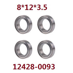 Wltoys 12423 12428 RC Car spare parts bearing 8*12*3.5 (0093) - Click Image to Close