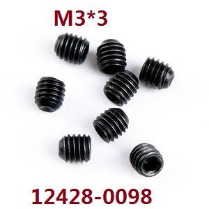 Wltoys 12423 12428 RC Car spare parts screws M3*3 (0098)