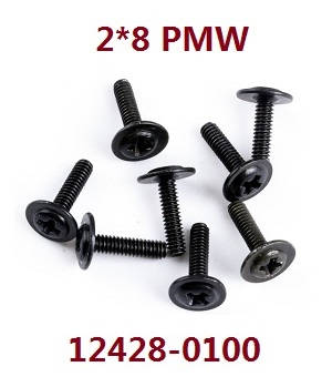 Wltoys 12423 12428 RC Car spare parts screws 2*8 PMW (0100)