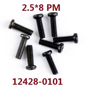 Wltoys 12423 12428 RC Car spare parts screws 2.5*8 PM (0101)