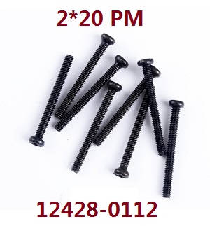 Wltoys 12423 12428 RC Car spare parts screws 2*20 PM (0112) - Click Image to Close