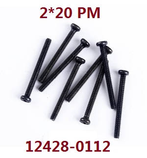 Wltoys 12428 12427 12428-A 12427-A 12428-B 12427-B 12428-C 12427-C RC Car spare parts screws 2*20 PM (0112)