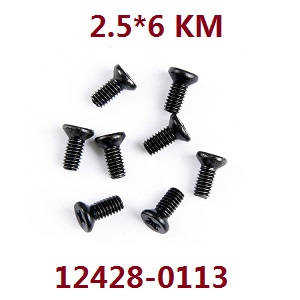 Wltoys 12428 12427 12428-A 12427-A 12428-B 12427-B 12428-C 12427-C RC Car spare parts screws 2.5*6 KM (0113)