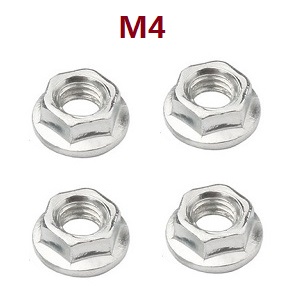 Wltoys 12428 12427 12428-A 12427-A 12428-B 12427-B 12428-C 12427-C RC Car spare parts M4 flang nuts for fixing the tires