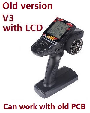 Wltoys 12423 12428 RC Car spare parts transmitter (V3 with LCD) Old version
