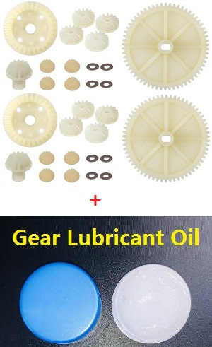*** Deal *** Wltoys 12428 12427 12428-A 12427-A 12428-B 12427-B 12428-C 12427-C RC Car spare parts differential gear set + 2*reduction gear + 2*gear lubricant oil