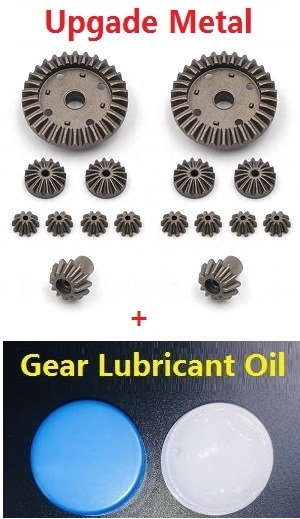 *** Deal *** Wltoys 12423 RC Car spare parts upgrade metal differential gear set + 2*gear lubricant oil