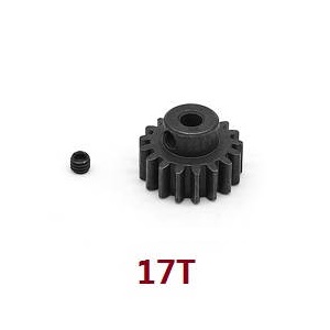 Wltoys 12428 12427 12428-A 12427-A 12428-B 12427-B 12428-C 12427-C RC Car spare parts 17T driven gear on the main motor (Metal) - Click Image to Close