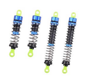 Wltoys 12428 12427 12428-A 12427-A 12428-B 12427-B 12428-C 12427-C RC Car spare parts front suspension and rear shock set (green head) - Click Image to Close