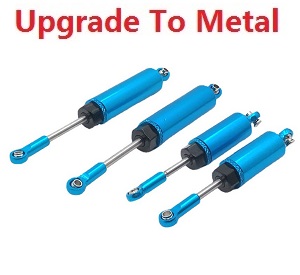 Wltoys 12428 12427 12428-A 12427-A 12428-B 12427-B 12428-C 12427-C RC Car spare parts front suspension and rear shock set (Metal-1) Blue