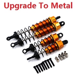 Wltoys 12428 12427 12428-A 12427-A 12428-B 12427-B 12428-C 12427-C RC Car spare parts front suspension and rear shock set (Metal-2) Gold