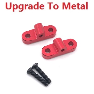 Wltoys 12428 12427 12428-A 12427-A 12428-B 12427-B 12428-C 12427-C RC Car spare parts left and right after the bridge lever positioning piece (Metal) Red - Click Image to Close