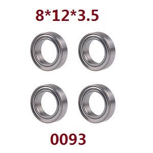 Wltoys 12429 RC Car spare parts bearing 8*12*3.5 (0093) - Click Image to Close