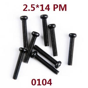 Wltoys 12429 RC Car spare parts screws 2.5*14 PM (0104) - Click Image to Close