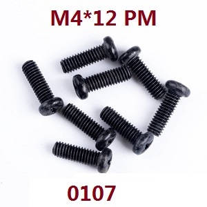 Wltoys 12429 RC Car spare parts screws M4*12 PM (0107) - Click Image to Close