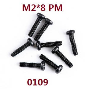 Wltoys 12429 RC Car spare parts screws 2*8 PM (0109) - Click Image to Close