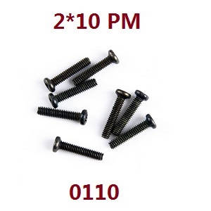 Wltoys 12429 RC Car spare parts screws 2*10 PM (0110)