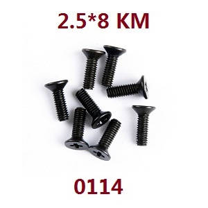Wltoys 12429 RC Car spare parts screws 2.5*8 KM (0114) - Click Image to Close