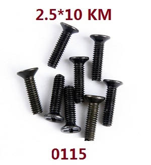 Wltoys 12429 RC Car spare parts screws 2.5*10 KM (0115)