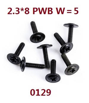 Wltoys 12429 RC Car spare parts screws 2.3*8 PWB W=5 (0129)