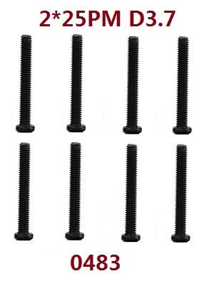 Wltoys 12429 RC Car spare parts screws 2*25 PM (0483) - Click Image to Close