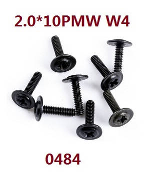 Wltoys 12429 RC Car spare parts screws 2.0*10 PMW W4 (0484) - Click Image to Close