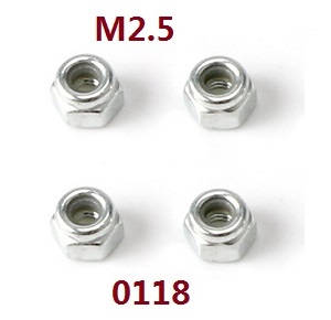 Wltoys 12429 RC Car spare parts nut M2.5 (0118) - Click Image to Close
