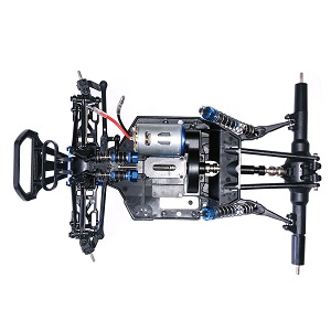 Wltoys 12429 RC Car spare parts car body and drive assembly with motor (Front+Middle+Rear)