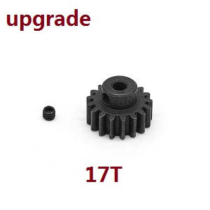 Wltoys 12429 RC Car spare parts 17T driven gear on the main motor (Metal) - Click Image to Close