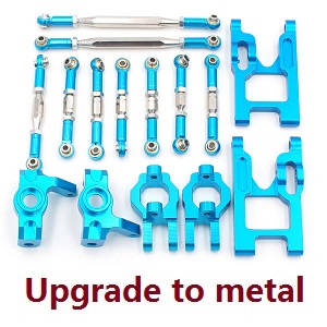 Wltoys 12429 RC Car spare parts connect rod set + swing arm + universal seat and coupling set (Upgrade to metal) - Click Image to Close